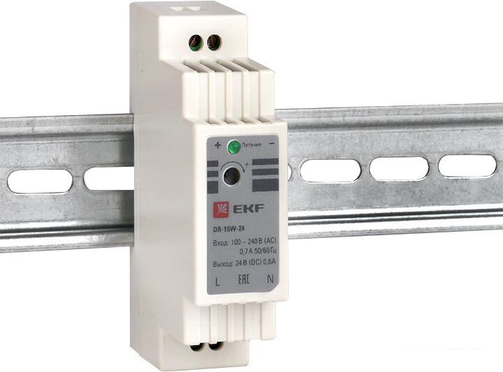 Блок питания на DIN-рейку EKF PROxima DR-15W-24