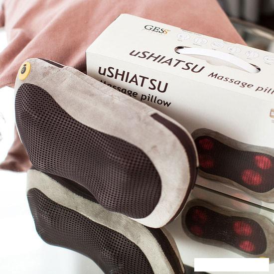 Массажер-подушка Gess uShiatsu GESS-129 (серый)