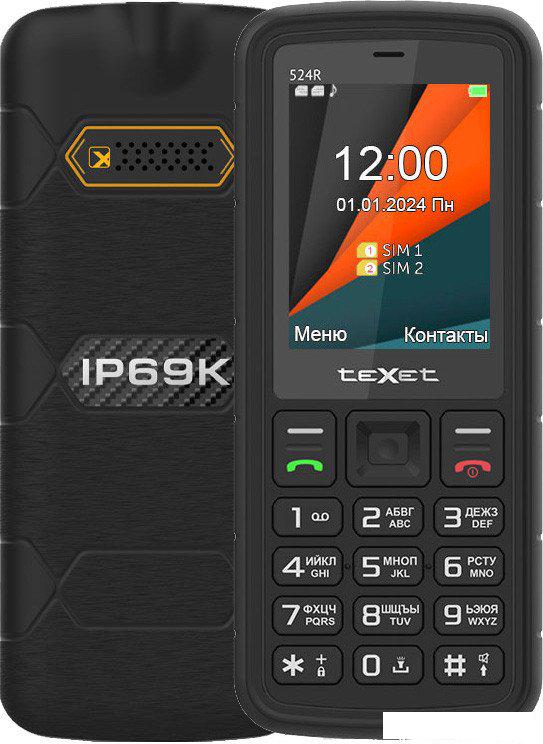 Кнопочный телефон TeXet TM-524R (черный)