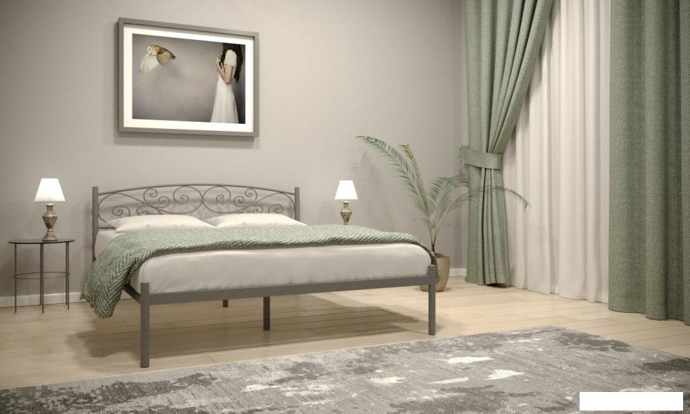 Кровать ИП Князев Лилия 120x200 (серый)