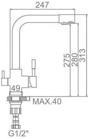 Смесители Ledeme L4055U-3 (серый)