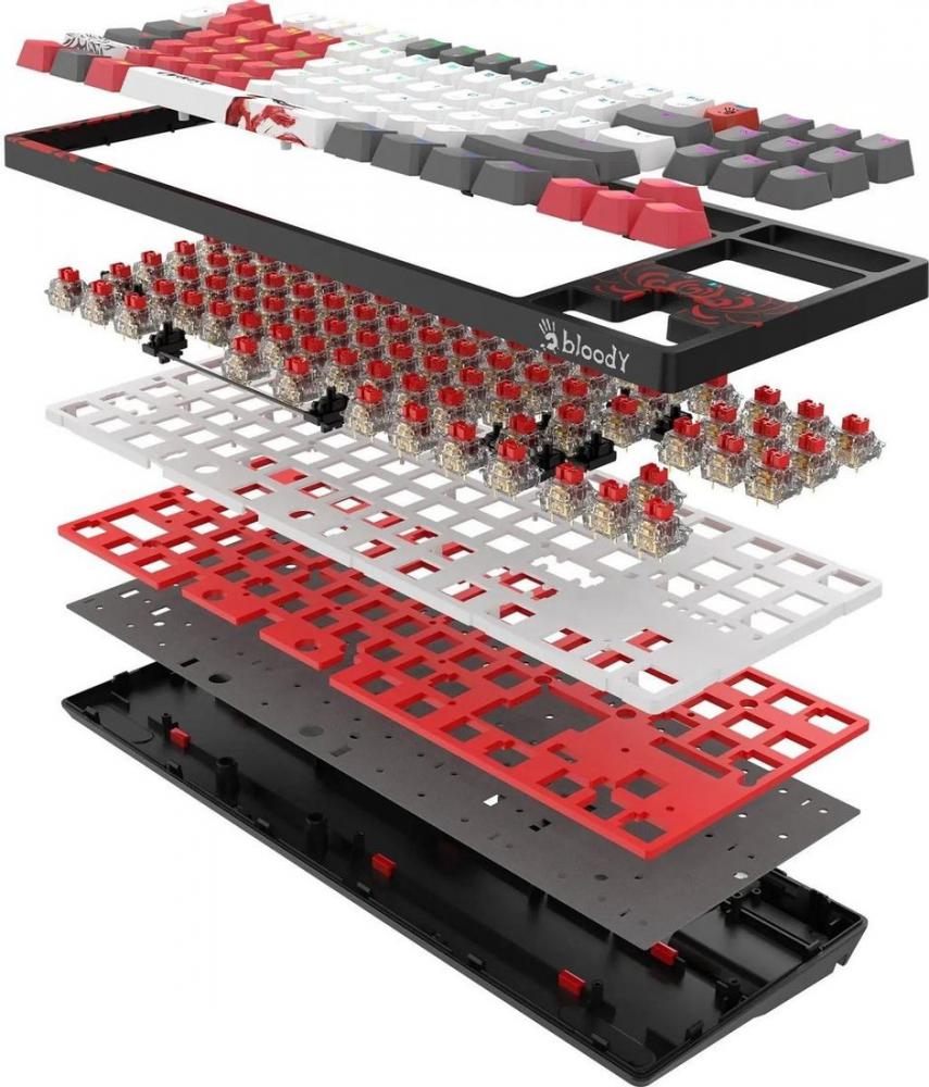 Клавиатура A4Tech Bloody WS87 Naraka (Bloody BLMS Red Plus)