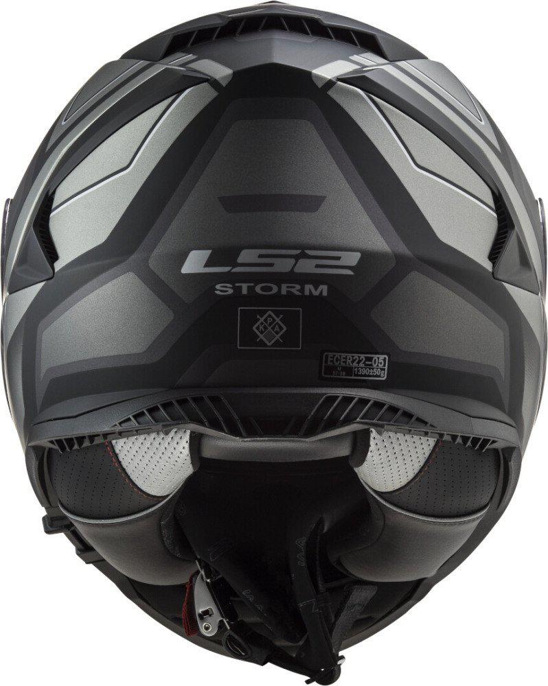 Мотошлем LS2 FF800 Storm Faster (XS, черно-серый матовый)