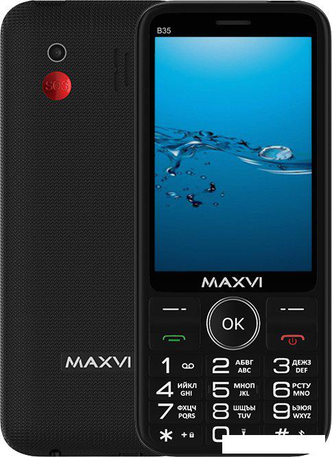 Телефон Maxvi B35 (черный) Телефон Maxvi B35 (черный)