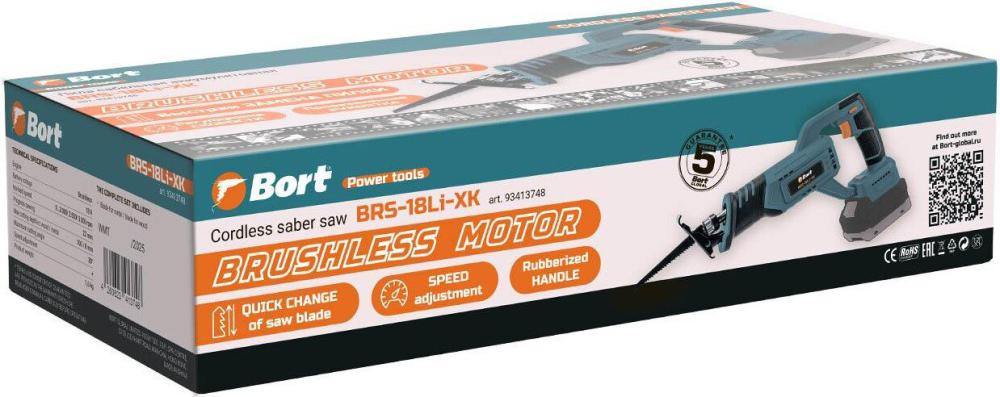Сабельная пила Bort BRS-18Li-XK (без АКБ)