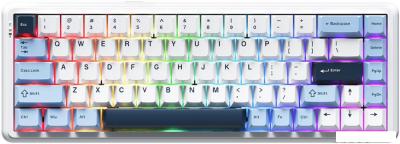 Клавиатура Ajazz AK680 Max (8+1K) (белый/голубой/темно-синий)