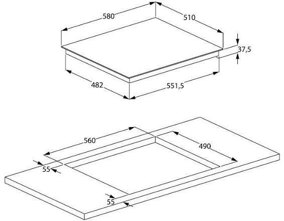 Варочная панель Indesit IB 41B60 BF