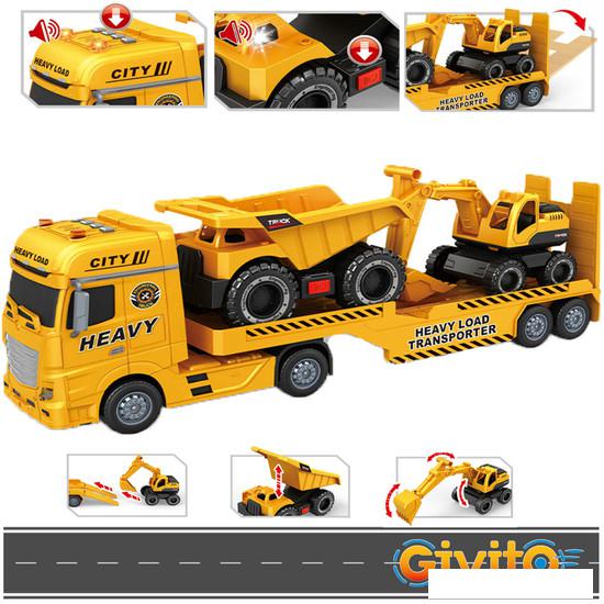 Игрушечный транспорт Givito Транспортер городской инженерной техники G235-477