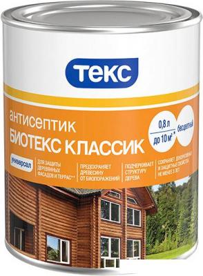 Лаки, пропитки, антисептики Биотекс Классик Универсал 0.8 л (тик)