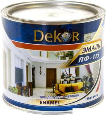 Краски и эмали Dekor ПФ-115 (белый, 1.8 кг)