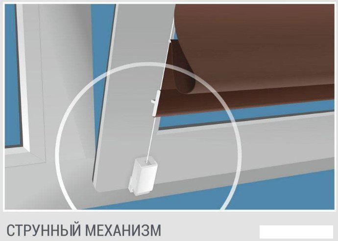 Рулонные шторы, жалюзи Delfa Мини Diamond СШД-01М 554/093 (81x160, белый)