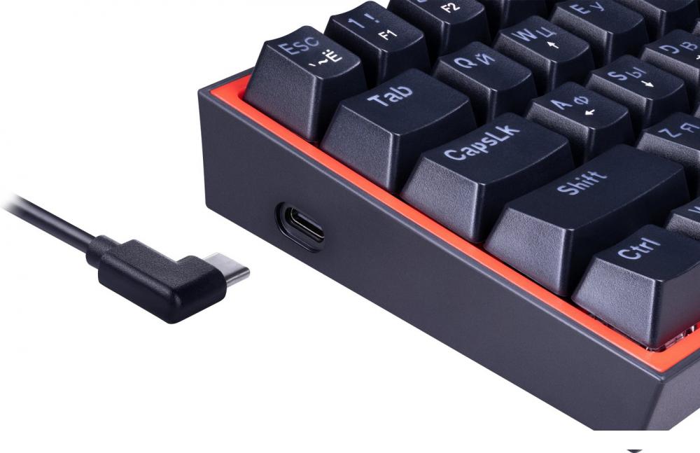 Клавиатура Redragon Fizz (Redragon Melt-Gold, черный/красный)