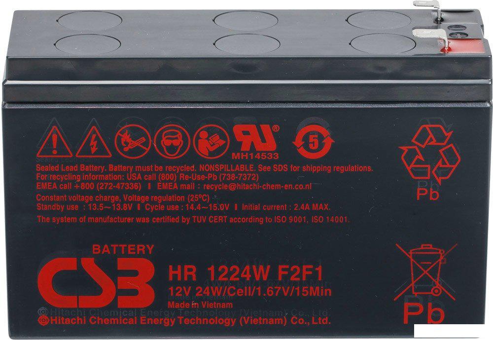 Аккумулятор для ИБП CSB Battery HR1224W F2 (12В/6.4 А·ч)