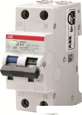 Дифференциальный автомат ABB DS201 C10 AC30 1P+N C 10A 30mA 6kA 2M 2CSR255080R1104