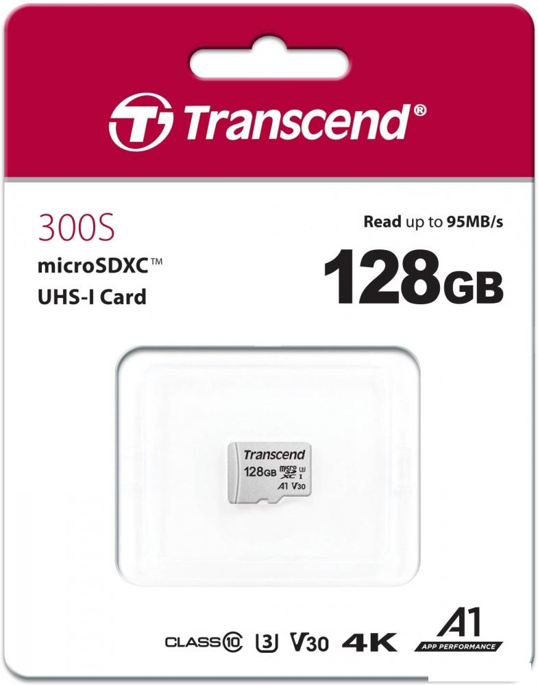 Карта памяти Transcend microSDXC 300S 128GB Карта памяти Transcend microSDXC 300S 128GB