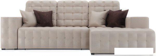 Диваны Мебель-АРС Мадрид правый (бархат бежевый Star Velvet 6 Beige)