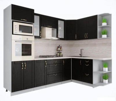 Готовая кухня Интерлиния Мила Крафт 1.68x2.6 правая (дуб английский)