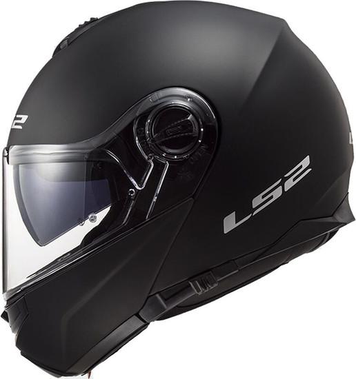 Мотошлем LS2 FF325 Strobe Snow Solid (XXL, черный матовый)