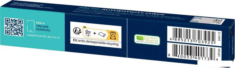 Термопаста Arctic MX-6 ACTCP00080A (4 г)