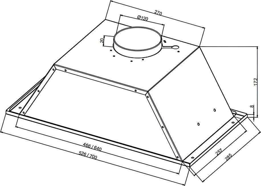 Кухонная вытяжка Nordfrost FB 6060 X