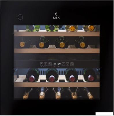 Винный шкаф LEX LWD6036BL Dual Zone PP
