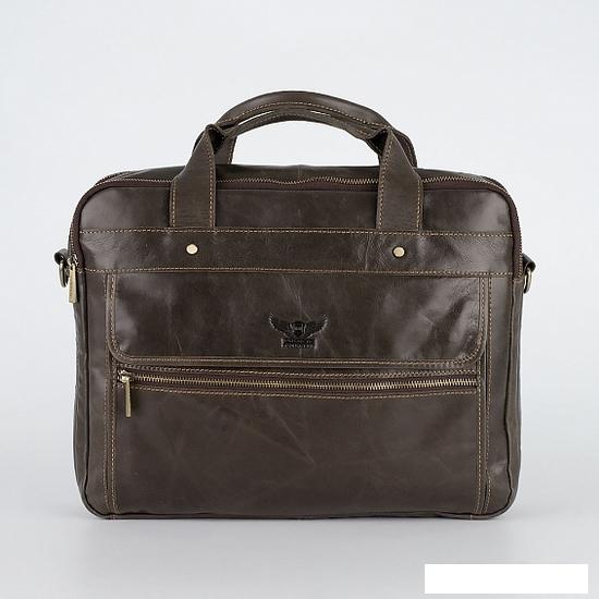 Женские и мужские сумки Poshete 253-6547-29-BRW (коричневый)