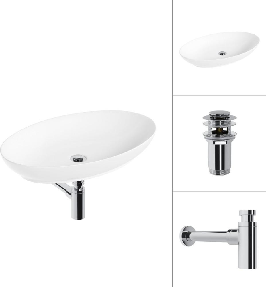 Умывальники Lauter 21571 + клапан 21190CH + сифон 21635CH (хром)