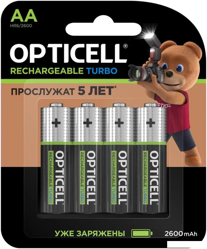 Аккумулятор Opticell Turbo Rechargeable AA (4 шт)