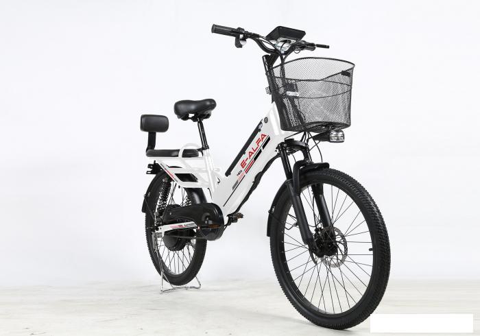 Электровелосипед SameBike Е-Alfa New SB-E-ALFA350-36/10 (белый)