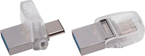 USB Flash Kingston DataTraveler microDuo 3C 64GB (DTDUO3C/64GB)