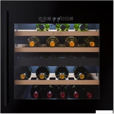 Винный шкаф LEX LWD6036BL Dual Zone S
