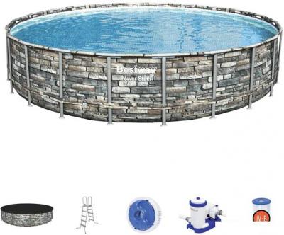 Бассейны Bestway Power Steel Камень 56889 (671x132)