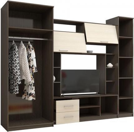 Стенка Стендмебель Марта-М (ясень шимо светлый/ясень шимо темный)