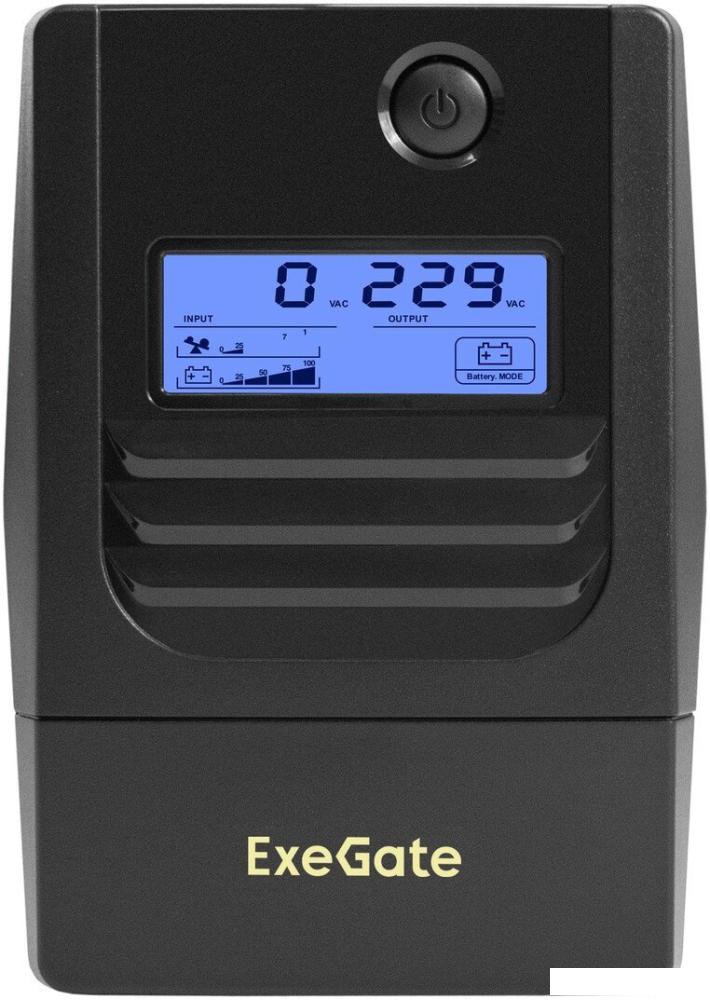 Источник бесперебойного питания ExeGate Smart LB-650.LCD.AVR.2SH.USB