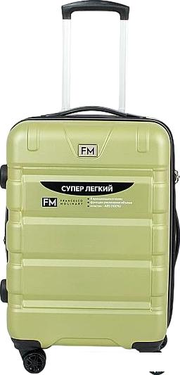 Чемодан-спиннер Francesco Molinary 336-161426/3-20 (салатовый)