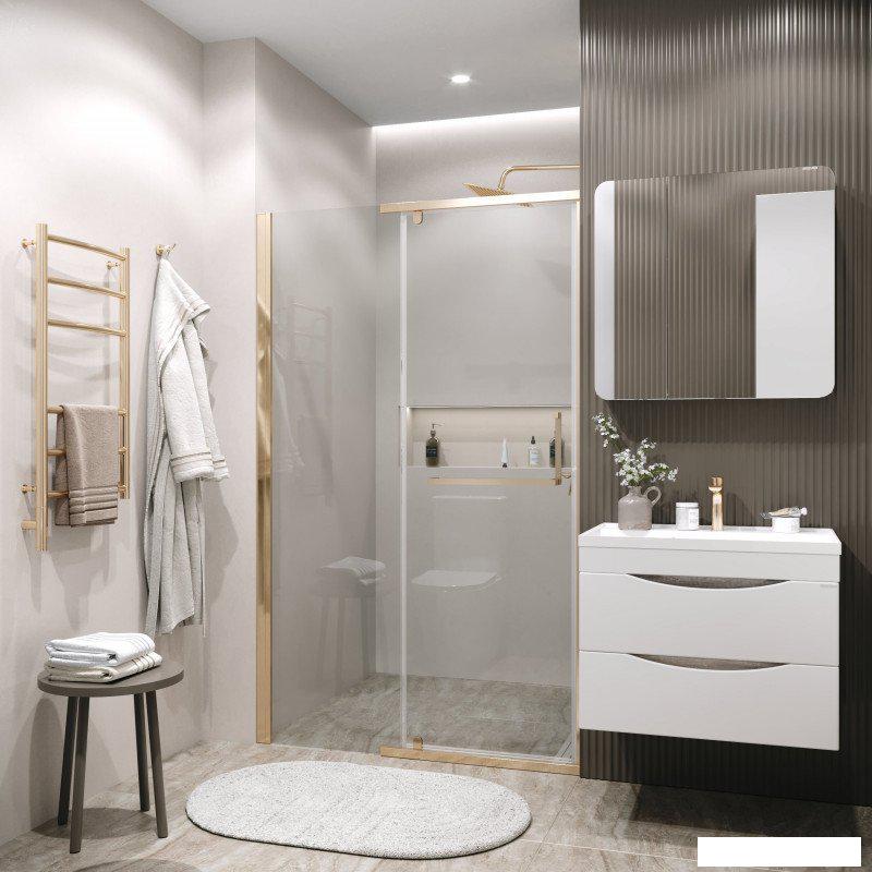 Душевые кабины Grossman Pragma 100x195 100.K33.03.100.32.00 (золото сатин/стекло прозрачное)