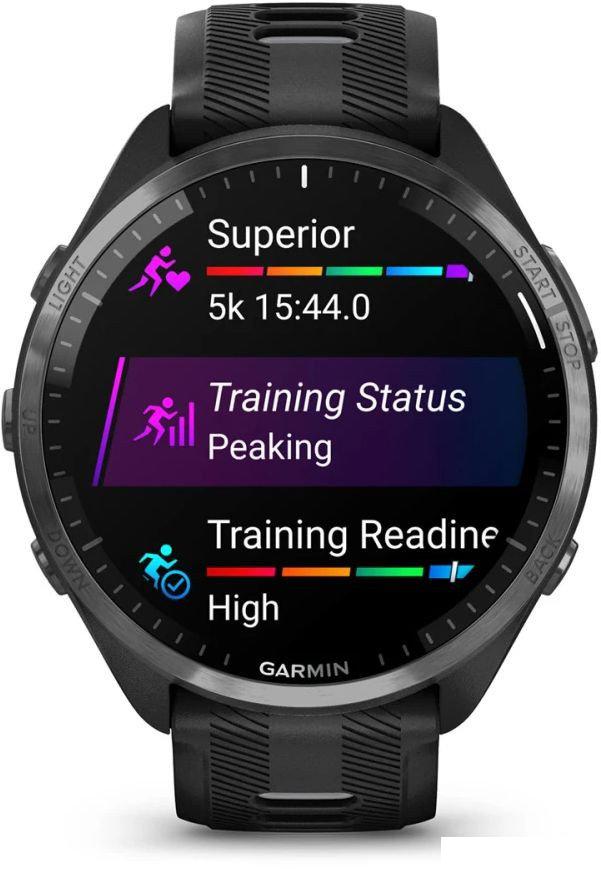 Умные часы Garmin Forerunner 965 (черный/серый)
