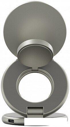 Беспроводное зарядное Magssory Signature Disc Pro для Apple 3 в 1 WCH073 (титановый)