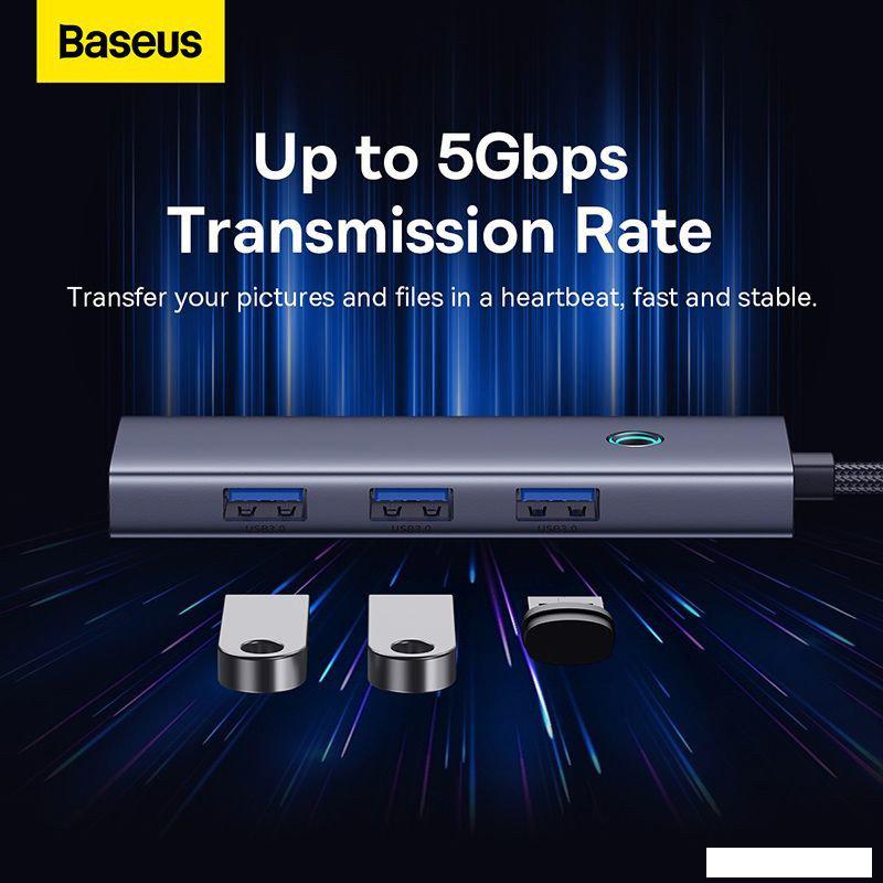 USB-хаб Baseus Flite Series 4-Port USB-C Hub B0005280A813-00