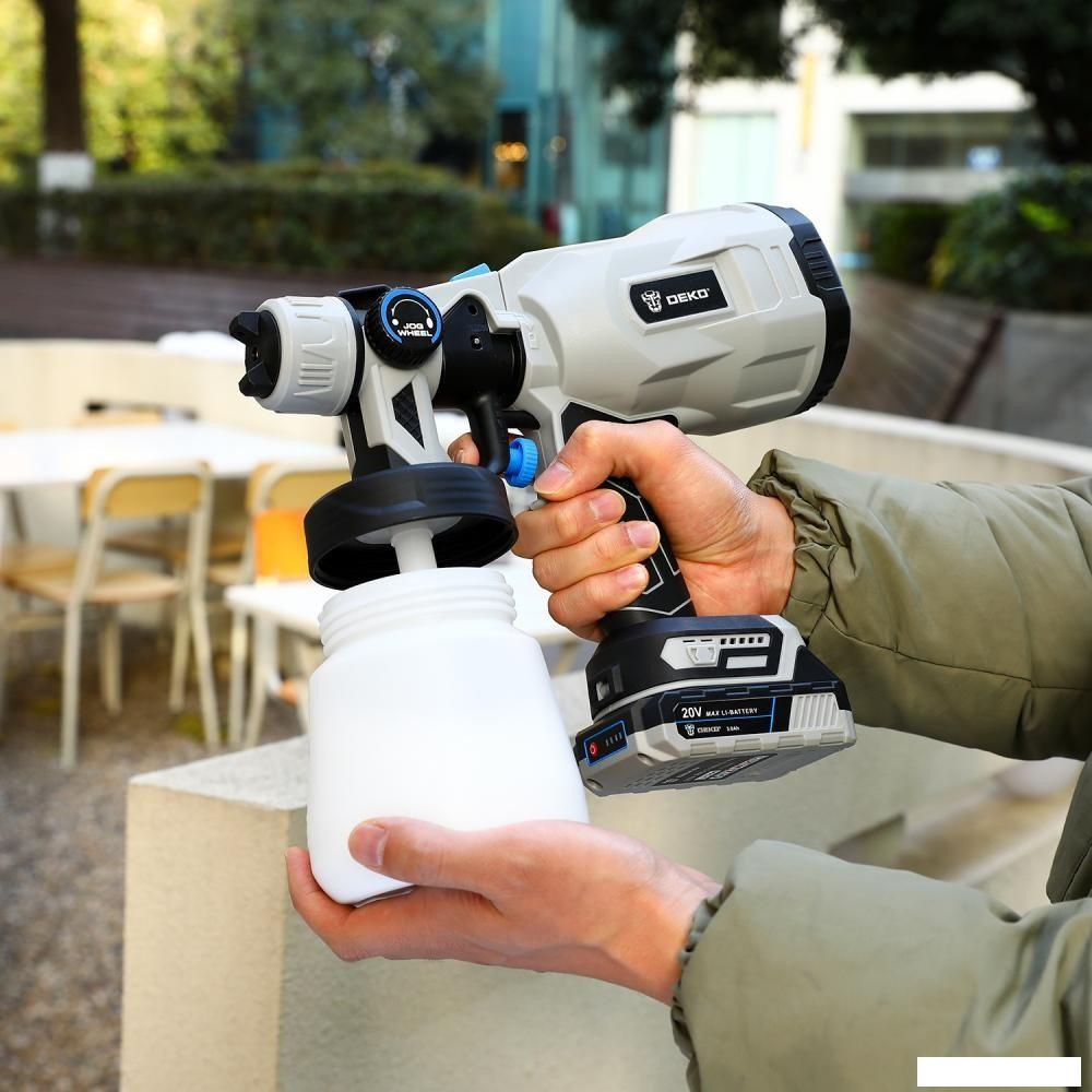 Краскораспылитель Deko SG20DK Max 083-1135 (с 1-им АКБ)