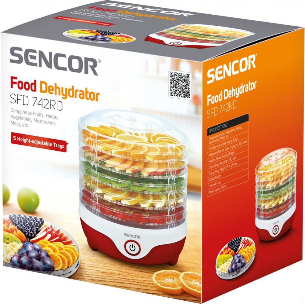 Сушилка для овощей и фруктов Sencor SFD 742RD