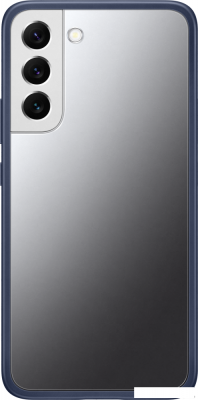 Чехол для телефона Samsung Frame Cover для S22+ (прозрачный с темно-синей рамкой)