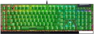 Клавиатура Razer BlackWidow V4 X Minecraft Edition (Razer Green, нет кириллицы)