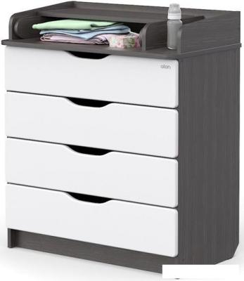 Детский комод Атон Мебель Сириус-2 804 Wood (древесина графит)