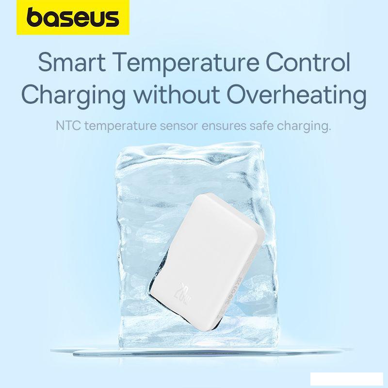 Внешний аккумулятор Baseus Magnetic Mini Air Wireless Fast Charge Power Bank 20W 10000mAh (белый)