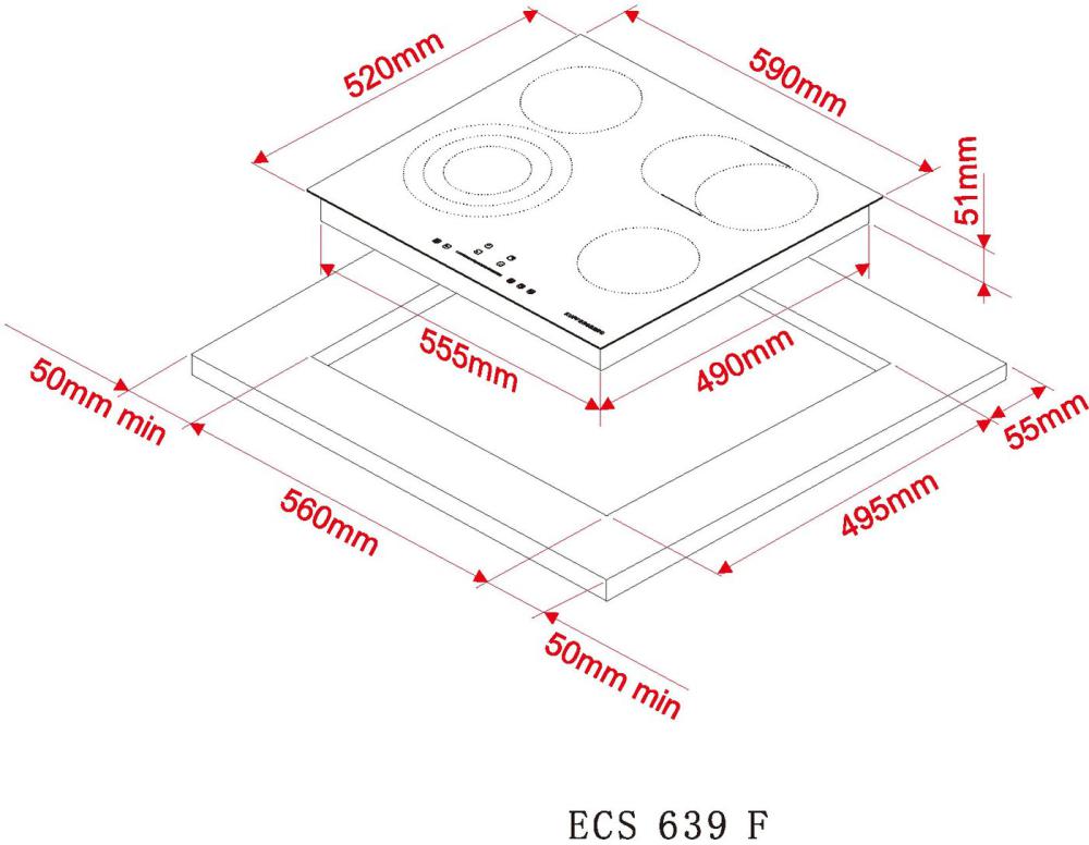 Варочная панель KUPPERSBERG ECS 639 F