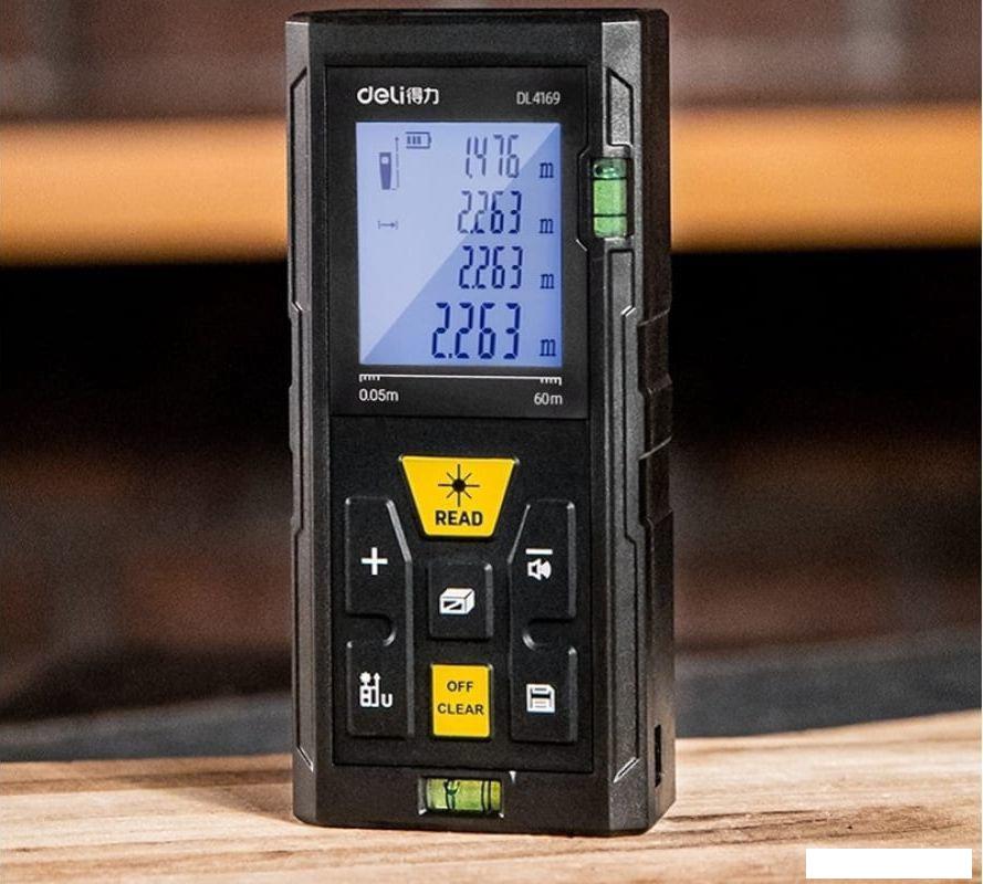 Лазерный дальномер Deli DL4169