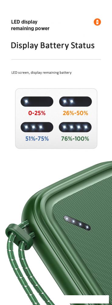 Портативные зарядные устройства Usams US-CD150 PB56 10000mAh (черный)