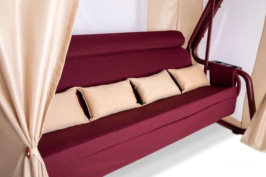 Садовые качели Arno-Werk Роттердам (бордовый)