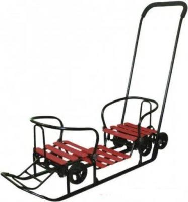 Санки, тюбинги, ледянки Galaxy Погодки универсал 1 (черный/красный)